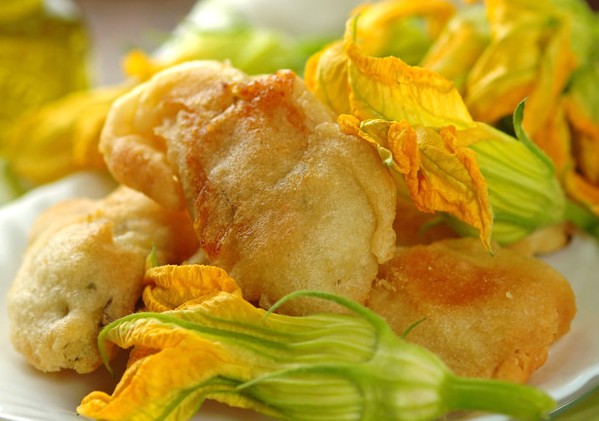 Beignets de fleurs de courgettes