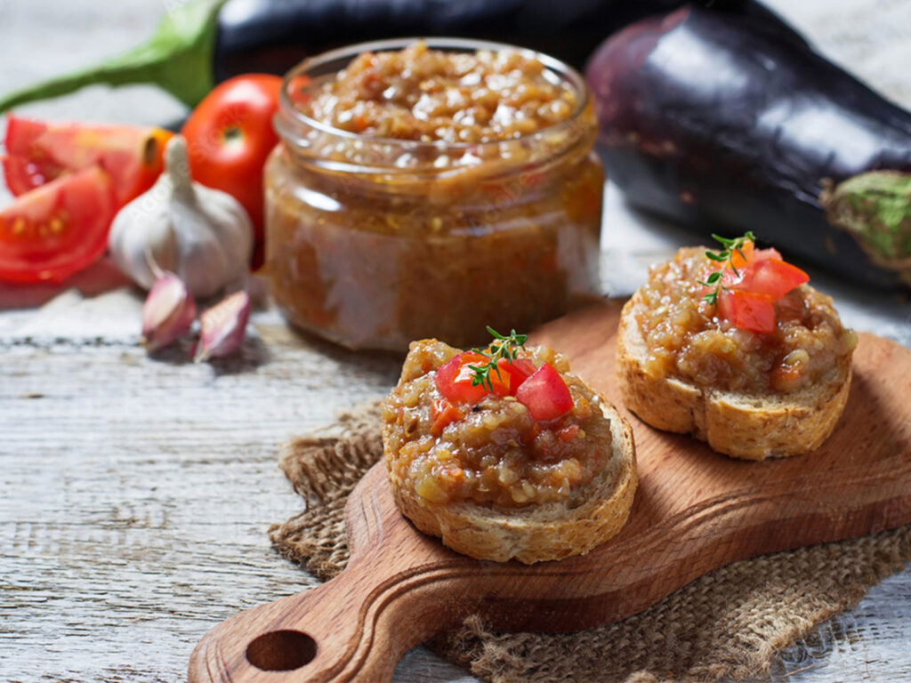 Caviar d'aubergines à la provençale