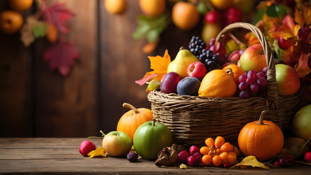 Corbeille de fruits d'automne de Provence